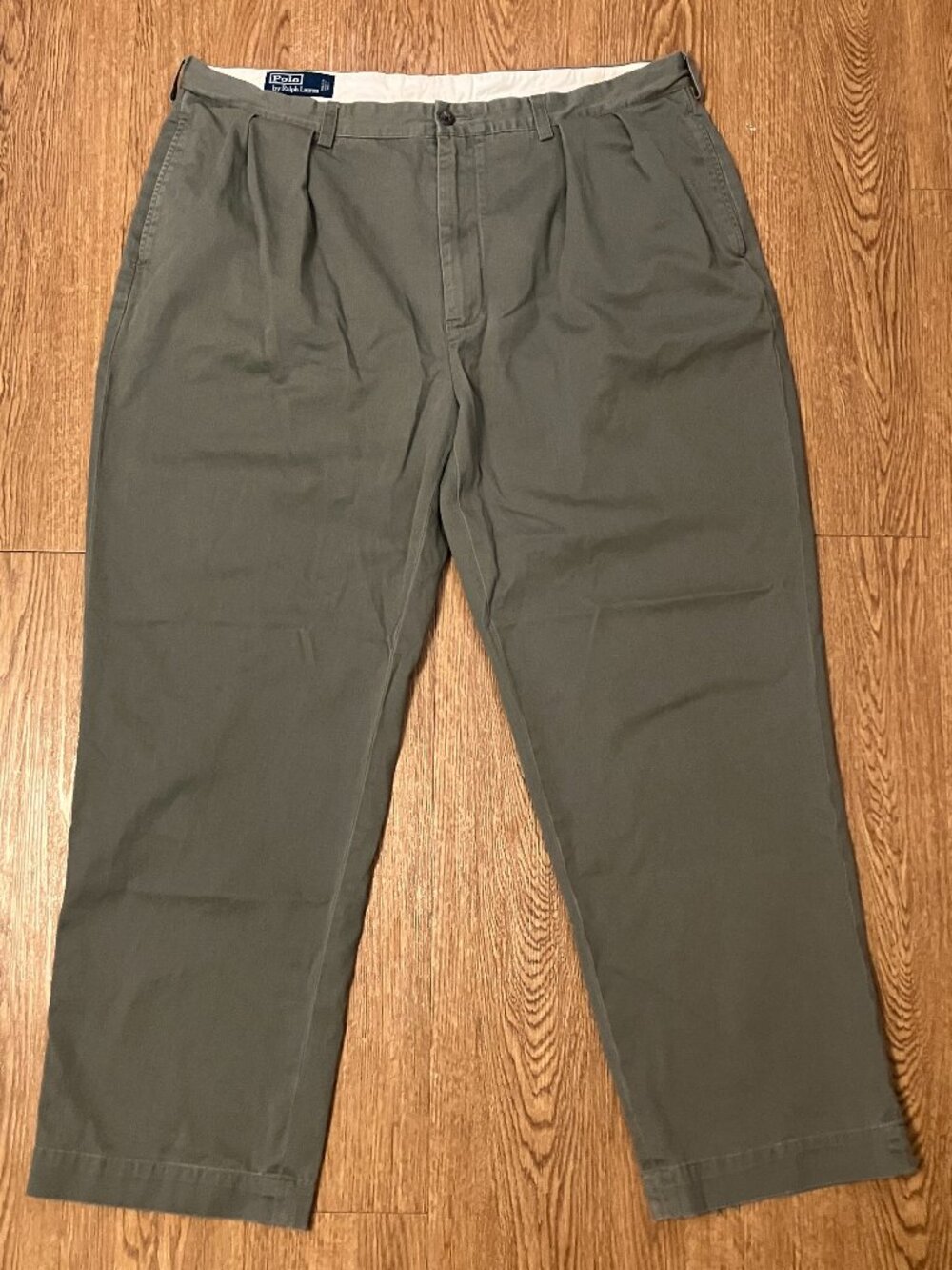 Vintage Polo Ralph Lauren Andrew Pant Mens Pleated Chino Sage Green